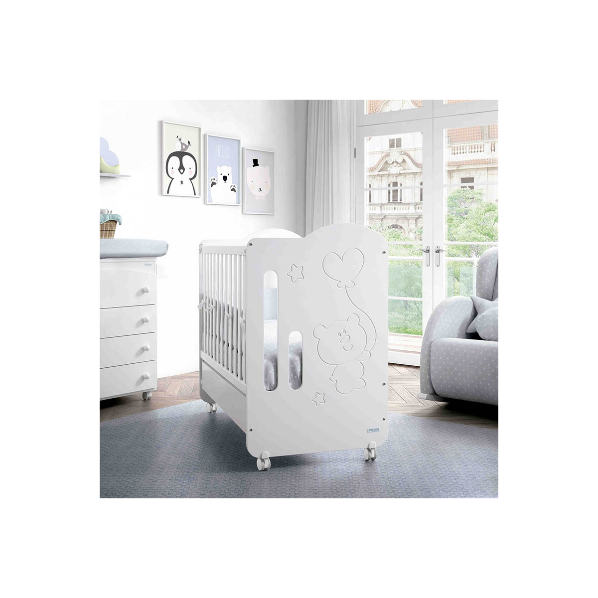 Cuna Globito Micuna color blanco - Imagen 4