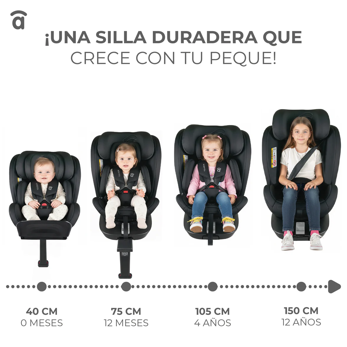 Silla de auto Tolkien negro - Imagen 5